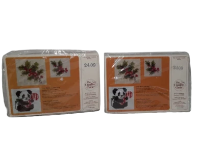 Набор для вышивки The Creative Circle 2409 2408 игривая панда и ягоды Холли - - Изображение 1 из 4