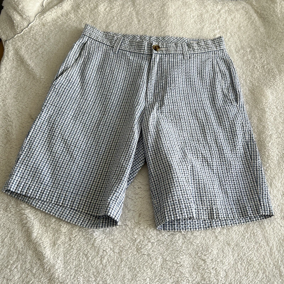 Pantalones Cortos Southern Tide Para Mujer Talla 28 Clásicos Azul Claro Rayas Desteñidos Informales Foto 1 de 4