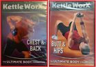 2 Kettle Worx   Chest And Back  Butt And Hips Dvd 461 New