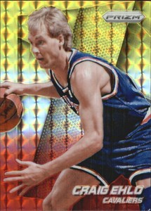2014-15 Panini Prizm Prizms Yellow and Red Mosaic Cavaliers Card #249 Craig Ehlo