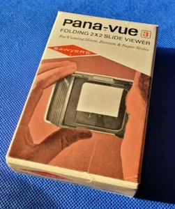 Sawyer's Retro Boxed Pana-Vue 3 Folding 2X2 35 mm. Bantam & Super Slide Viewer - Picture 1 of 8