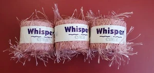 Lot of 3 new Whisper by Estelle Fancy polyester yarn - Picture 1 of 3