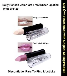 Sally Hansen ColorFast Frost/Sheer Lipstick, with SPF 20, - Picture 1 of 8
