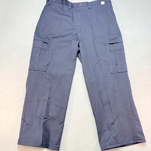 Dickies Cargo Pants Work Utility Relaxed Fit Blue Cotton Blend 38x28 - Picture 1 of 12