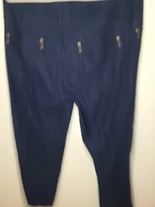 Faded Glory Girls Small Pull On Jean Knit Blue 24 W Elastic Waist 22 Inseam Grea - Picture 1 of 24