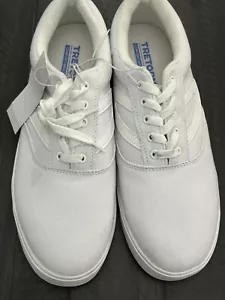 Tretorn Canvas weiße Damenschuhe 10 - fällt groß aus! " Größe und Defekt siehe Bilder - Bild 1 von 20