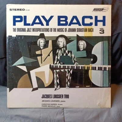 Jacques Loussier Trio. Play Bach. Vol. 3. NM Vinyl LP. Rare In Shrink. Ex Cover. - Image 1 of 4