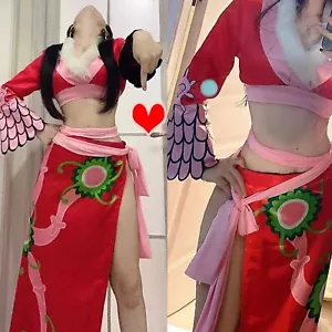 One Piece Boa Hancock Cosplay Kimono Costume kimono empress queen Japanese suit - Picture 1 of 8