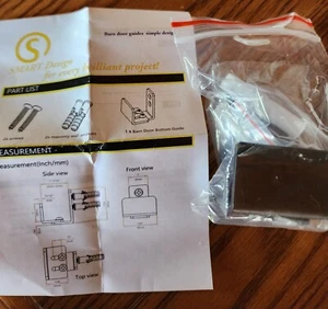 Smartsmith Simple Design Barn Door Guide Black Powder Coated - Picture 1 of 3