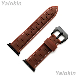 Correa de hebilla ancha con acabado negro Apple Watch Ultra 3 2 1, 11 10 SE 3 Series (BRH) - Imagen 1 de 4