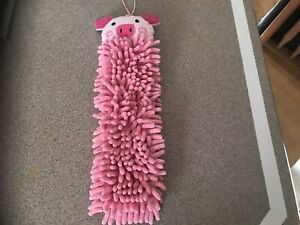 Norwex Kids Pig Wash Cloth Baclock Pink