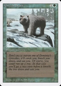 MTG Grizzly Bears x4 Revised Edition Common NM Playset - Picture 1 of 1