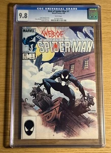 Web of Spider-Man 1 CGC 9,8 casi nuevo/como nuevo Marvel 1985 primera aparición Vulturiones Mundial - Imagen 1 de 2
