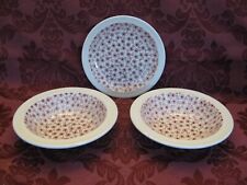 Myott Bayberry China Bread Plate (1) and Rim Soup Bowls (2) - Very Nice!