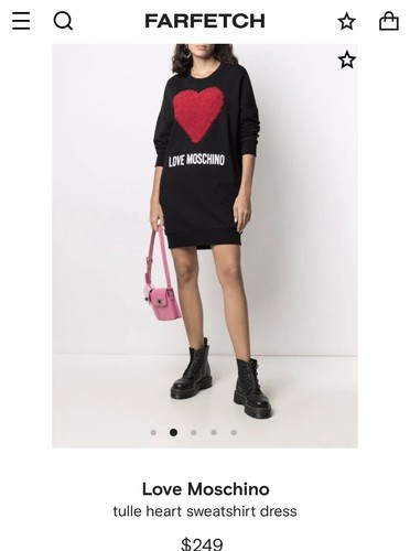 Abito da maglione Love Moschino nero