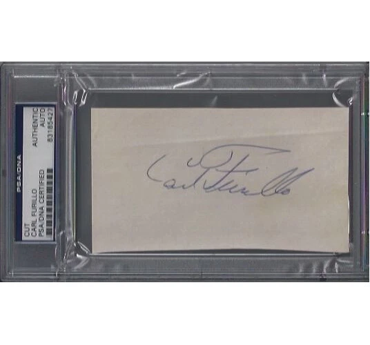 Carl Furillo Signed Cut - PSA DNA - Image 1 of 1