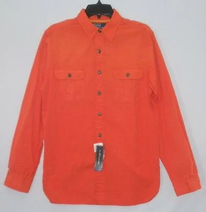Nuevo con etiquetas Precio de venta sugerido por el fabricante $98 Para Hombre RALPH LAUREN 100% Algodón Camisa Larga, NARANJA, Talla GRANDE - Imagen 1 de 5