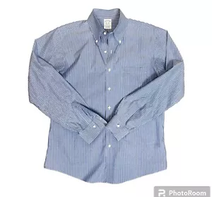 Brooks Brothers Regent Shirt Mens 15 1/2 - 34 Blue Stripe Button Down Non Iron - Picture 1 of 9