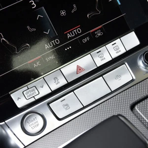 Car Central Control Buttons Cover Switch Stickers Trim For Audi A6 C8 2019 2020 - Picture 1 of 6