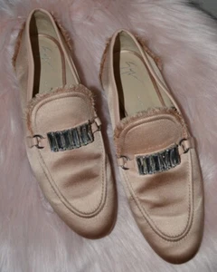 GIUSEPPE ZANOTTI Salmon Satin Loafer Size 39 - Picture 1 of 11
