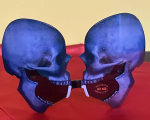 Máscara de Halloween aterradora gafas de sol calaveras cráneo de gran tamaño plástico - Imagen 1 de 3
