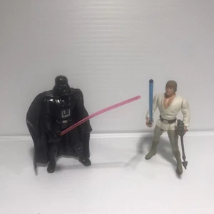 Star Wars Darth Vader and Luke Skywalker POTF Power Force 1995 Kenner - Picture 1 of 3