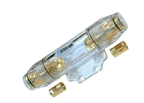 XScorpion Professional Marine Grade GOLD ANL Fuse Holder 1/0 & 2 Gauge Opening  - Image 1 of 1