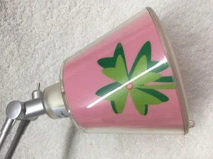 FLEXA DESK LAMP - 77109 - RED PRINTS - 3 INTERCHANGEABLE SHADES ADJUSTABLE ELBOW - Picture 1 of 12