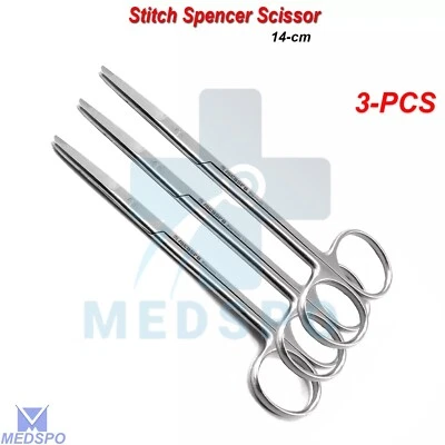 Surgical Surgery Stitch Spencer Cutting Suture Scissors Dental Nurse Shears CE - Image 1 of 4