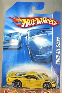 2008 Hot Wheels #72 All Stars SALEEN S7 Yellow Variation w/Chrome PR5 Spokes - Picture 1 of 5