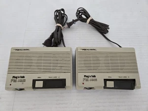 2 Realistic Plug'n Talk FM Wireless Intercom #43-207B For Parts FREE SHIPPING - Picture 1 of 5