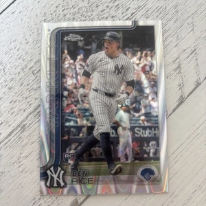 Ben Rice 2025 Topps Chrome Raywave Refractor (#139) Yankees RC SP - Picture 1 of 2