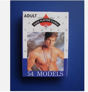 Vintage 54 Male Playing Cards Male Models NOS Novelty Factory Sealed Deck - Picture 1 of 3