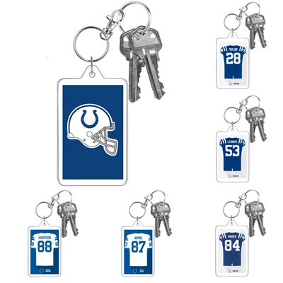 INDIANAPOLIS COLTS Custom Design NFL Football Style 2 Side Large Photo Keychain - Image 1 of 4