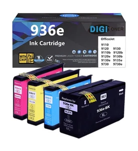 936XL 936 936e Cartouche d'encre de remplacement pour 936 936e 936XL Cartouche d'encre pour... - Photo 1/6
