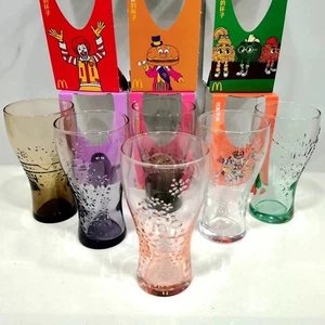 2025 McDonald’s Cola Glass Cup Set – Character Designs, Style Options, New - Picture 1 of 3