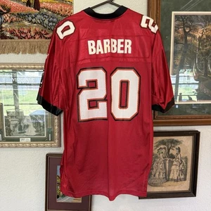 Vintage 00s RARE Tampa Bay Buccaneers Ronde Barber On Field Reebok Jersey Size L - Imagen 1 de 7