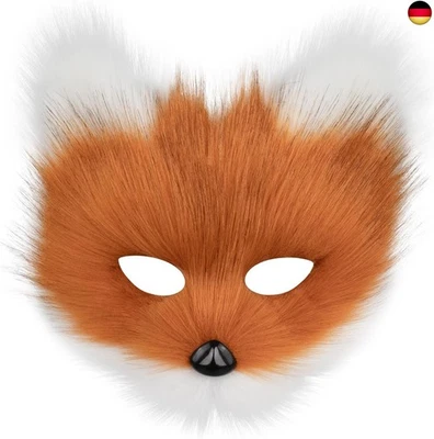 MARKE HBBHML hbbhml Tier Fuchs Wolf Maske Halloween Party Cosplay Kostüme Requisiten Plüsch K