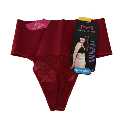 Calcinha Tanga Maidenform Tame Your Tummy Tailored Firm, Shapewear Med DM0049 NOVA - Imagem 1 de 4