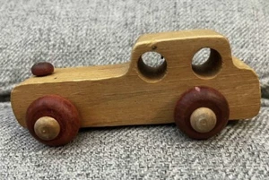 Vintage The Montgomery Schoolhouse Wooden Toy Car Made In Vermont United States - Picture 1 of 10