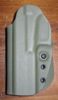 G-CODE OSH paddle holster fits Glock 34 35 long slide kydex OD green left hand - Image 1 of 2