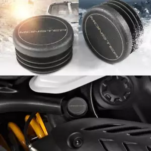 NEW Frame Hole Cover Caps For Ducati Monster 821 Monster 1200 S 2014 2015 2016 - Foto 1 di 10