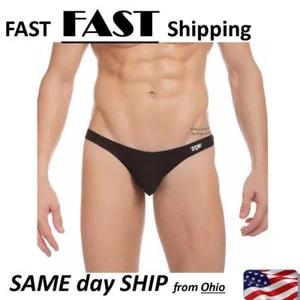 Herren SCHWARZ Unterwäsche Hochwertig - Größe L & X-Large - Tanga G String L XL   - Bild 1 von 3