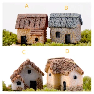2PC Country House HO/OO Scale Miniatures Forest Scene Model Pastoral Building - Picture 1 of 10