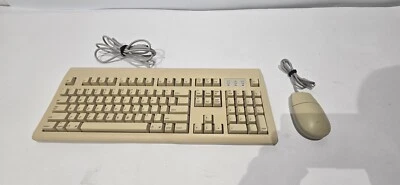Apple Design Macintosh Keyboard Model M2980  w/ Apple Desk Mouse READ DESCRIP... - Image 1 of 4