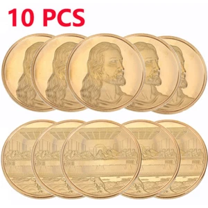 10PCS Jesus Christ Last Supper Great Religious Keepsake Faith Challenge Coin - Picture 1 of 11