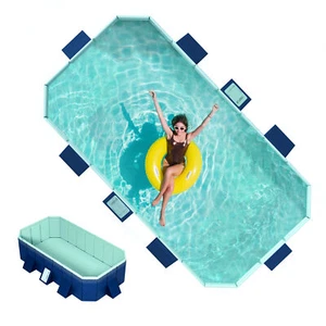 Foldable Kids Swimming Pool, Inflatable-Free Large, Installation-free  - Picture 1 of 13