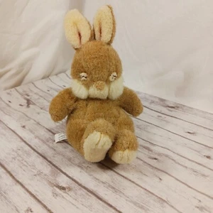 De Colección Géminis No Amigos Suaves Durmiente Conejo Conejo Bronceado Marrón Peluche 7" - Imagen 1 de 8