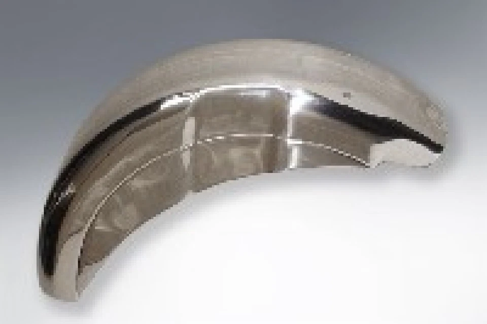 Lambretta Series 3 Rear Mudguard in Stainless Steel 004164 - Image 1 of 1