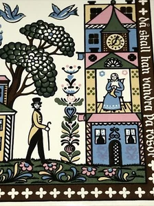 Berggren Trayner - Ceramic Tile - Trivet - 6”x6” - #151 - Swedish - Picture 1 of 4